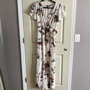 White floral dress